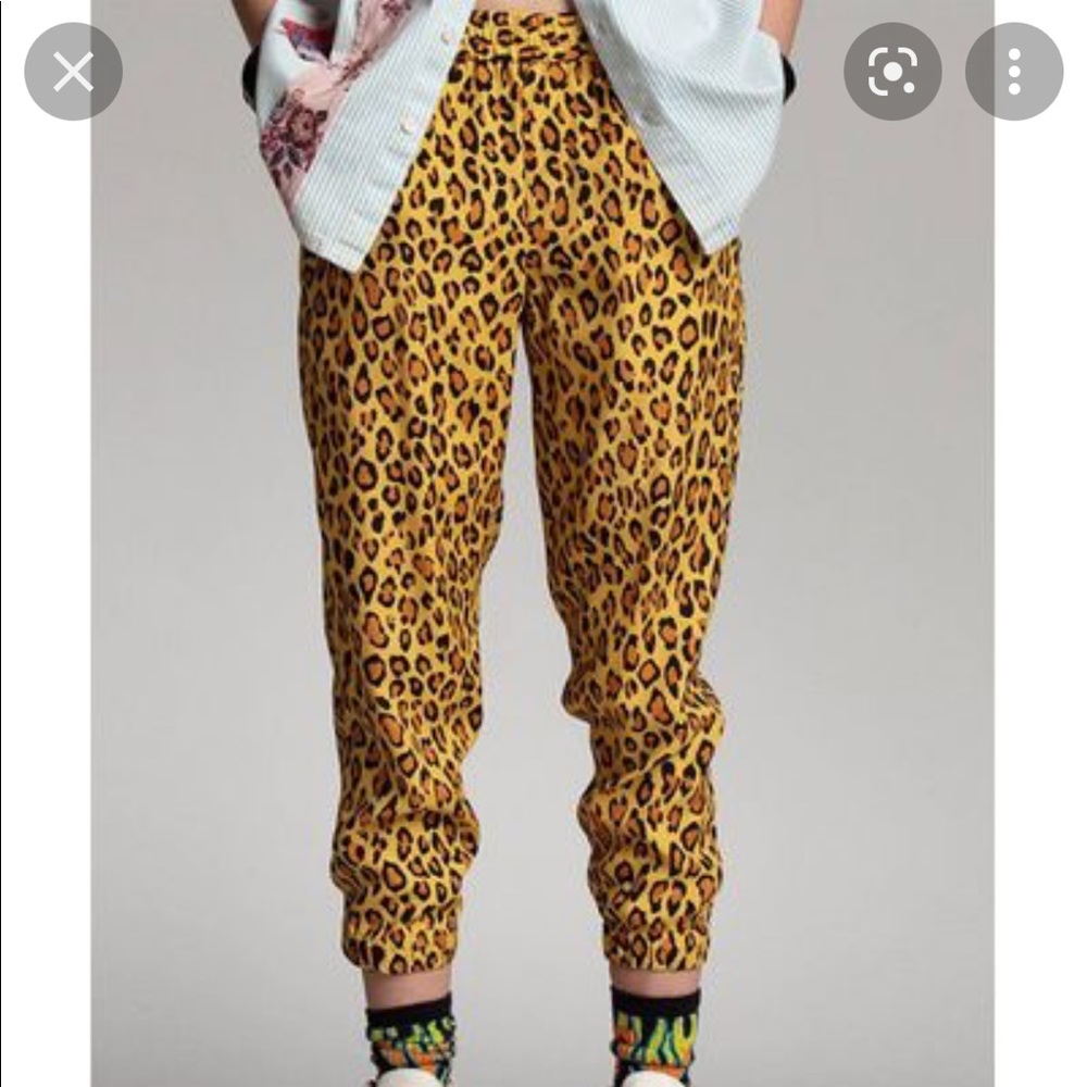 R13 Leopard Harem Jogger Slim Pant Xs.
